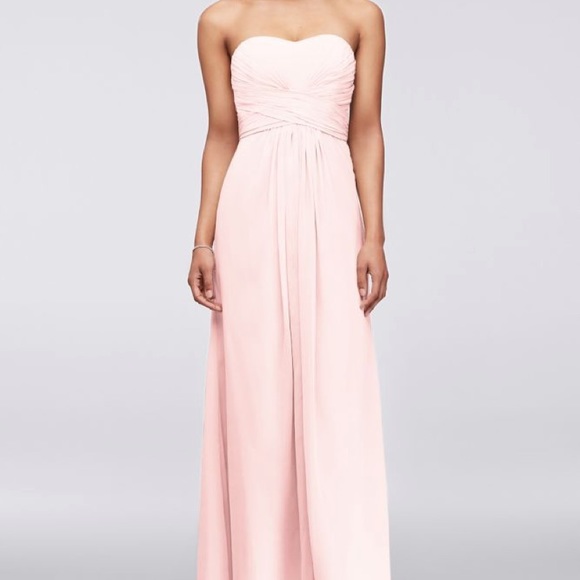 David's Bridal Dresses & Skirts - David’s Bridal Long Strapless Chiffon Dress